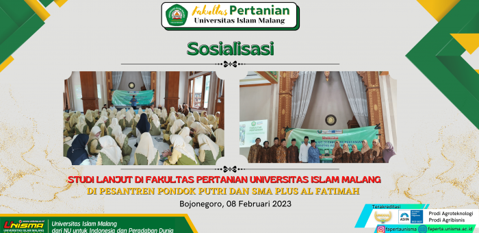 Fakultas Pertanian Unisma menggelar sosialisasi studi lanjut di SMA Plus Al-Fatimah