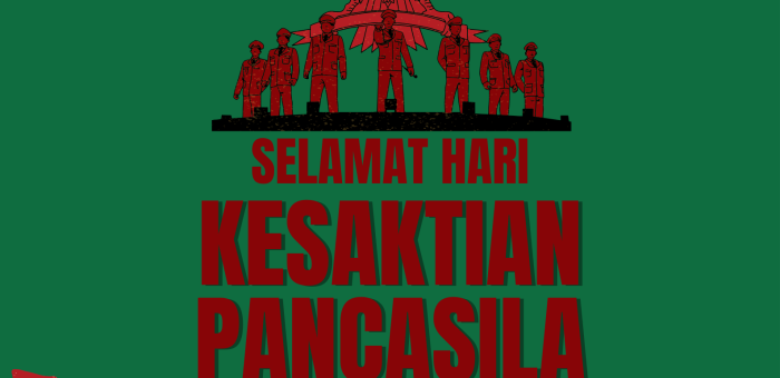 SELAMAT MEMPERINGATI HARI KESAKTIAN PANCASILA