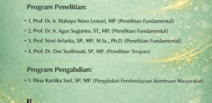 Dosen Fakultas Pertanian Universitas Islam Malang Lolos Pendanaan Hibah BIMA 2026